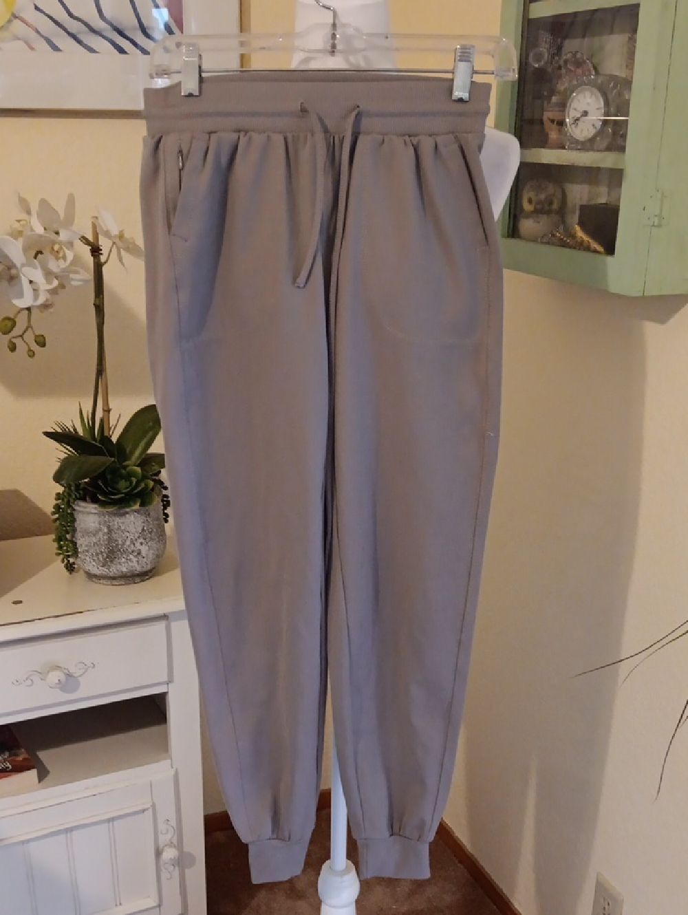 Zac & Rachel Taupe Joggers